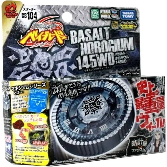 TAKARA TOMY BEYBLADE BASALT HOROGIUM/ TWISTED TEMPO 145WD Australian Seller