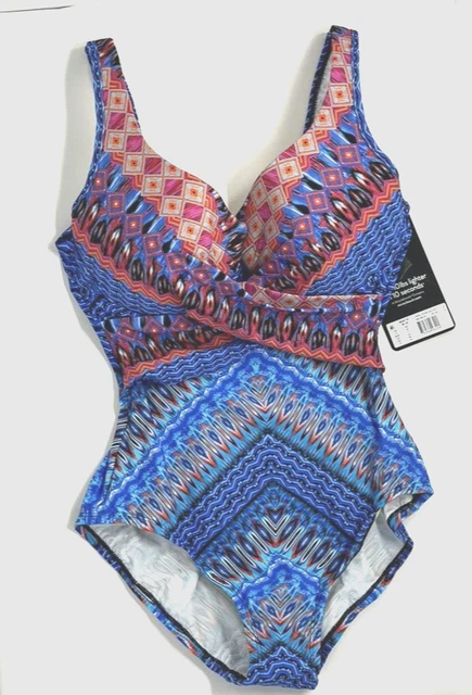 MIRACLESUIT CASABLANCA CRISS Cross Escape One Piece Swimsuit - size 14 ...