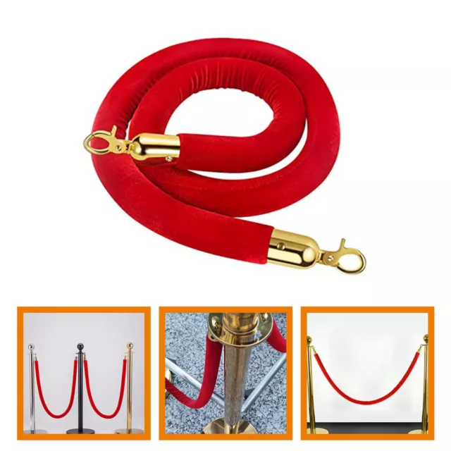 Stanchion Rope Queue Barrier Rope Crowd Control Rope Guard Bar Lanyard Cordon