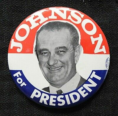 3 1/2" CELLO 1964 BARRY GOLDWATER pour le président de campagne Bouton 