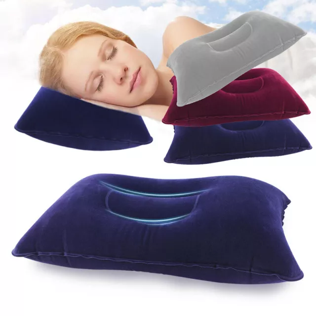 Hot Portable Ultralight Inflatable Air Pillow Cushion Travel Hiking Camping HJ