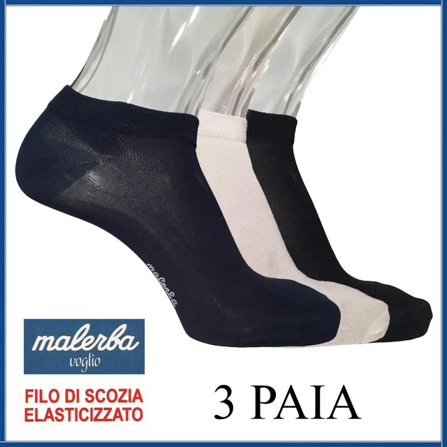 Calze Fantasmini In Cotone Filo Di Scozia - 6 Paia Corte Per Uomo E Donna - Foto 11