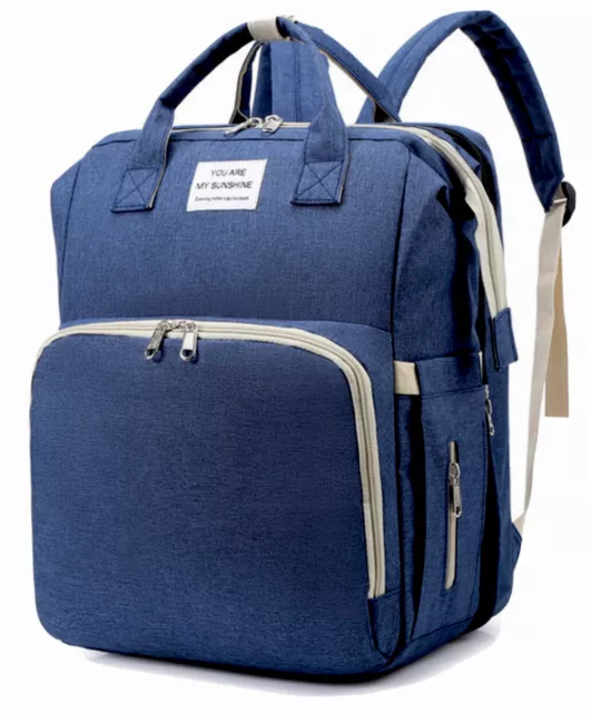 Baby Diaper Bag Backpack with Bassinet Crib Bed Folding Large-capacity Mommy Bag