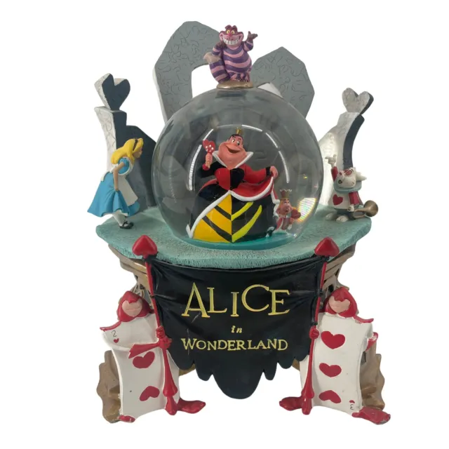 RARE Disney Store Alice in Wonderland Snow Globe