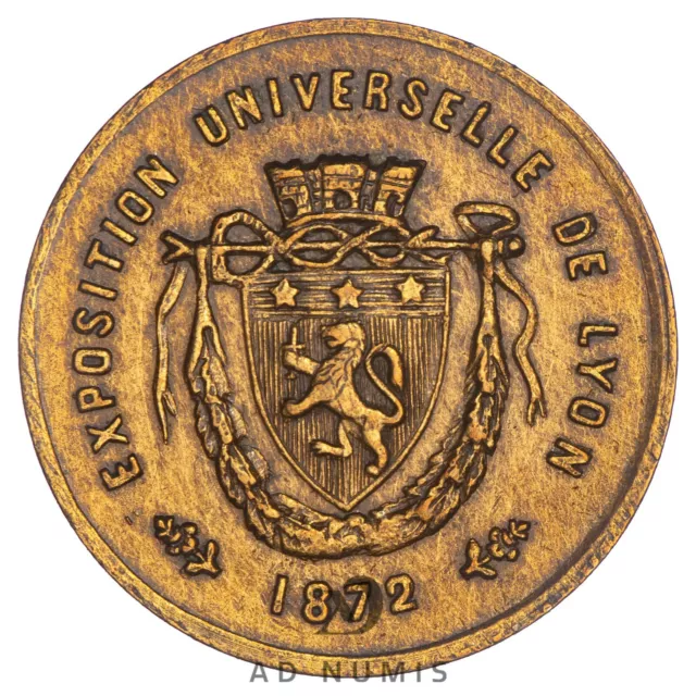 FRANCE TOKEN 1872 World's Fair Lyon Industry Agriculture Fine Art Print