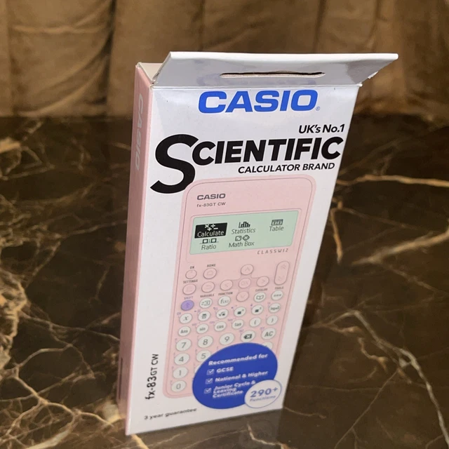 CASIO FX-83GT CW Pink ClassWiz Scientific Calculator 290+ Functions For ...