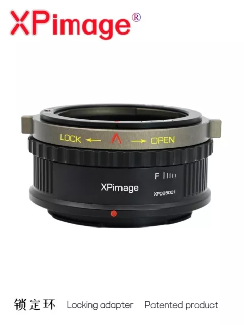 XPimage Lens Locking Adapter for NIKON F/G Mount Lens to Nikon Z Z5 Z6 Z7 Camera