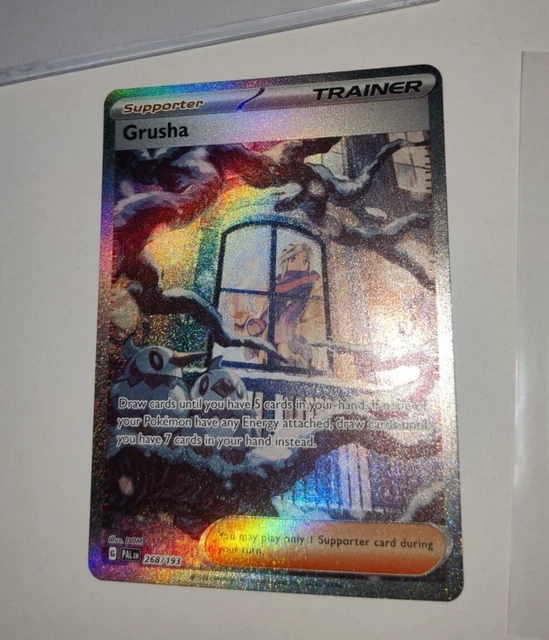 Pokemon Paldea Evolved Special Art Rare Grusha 268/193 Alt Art On Hand
