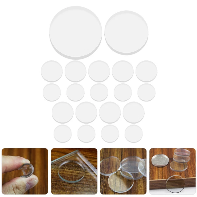 20 Pcs Paracolpi Da Tavolo in Vetro Paraurti Superiori Antiscivolo Guarnizione