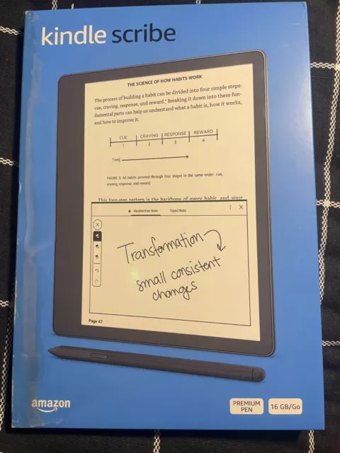 Amazon Kindle Scribe (2022) Wi-Fi 16GB E-reader with Premium Pen - Brand New