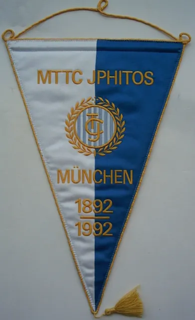 Fusionnette de remise originale 100 ans club de tennis IPHITOS MUNICH - 36 cm / brodé !!