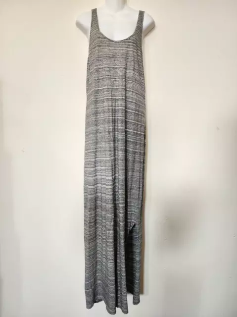 Ann Taylor Loft Women's Long Heather Gray Maxi Dress, size Medium M