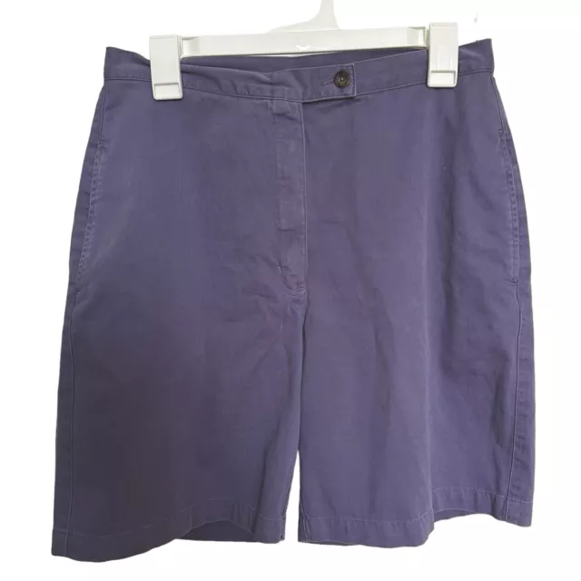 Woolrich Womens chino Shorts khakis Cotton size 12 lavender purple