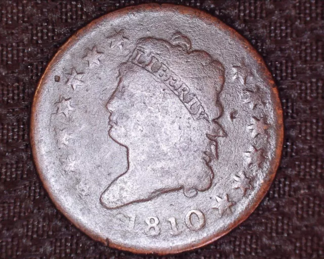 1810 Classic Head  Large Cent  Very Nice Detail  Low Mintage  # LC006