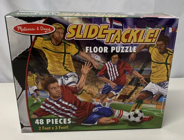 Soccer Slide Tackle Floor Puzzle Melissa and Doug