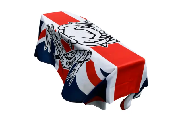 Cortina de ataúd con bandera de Bulldog Británico - envío rápido