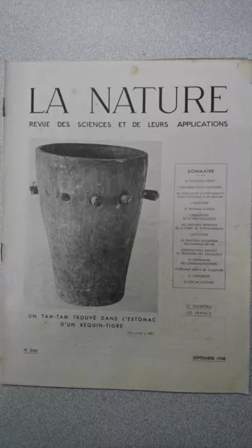 La nature n° 3161 / Septembre 1948 | Bon état