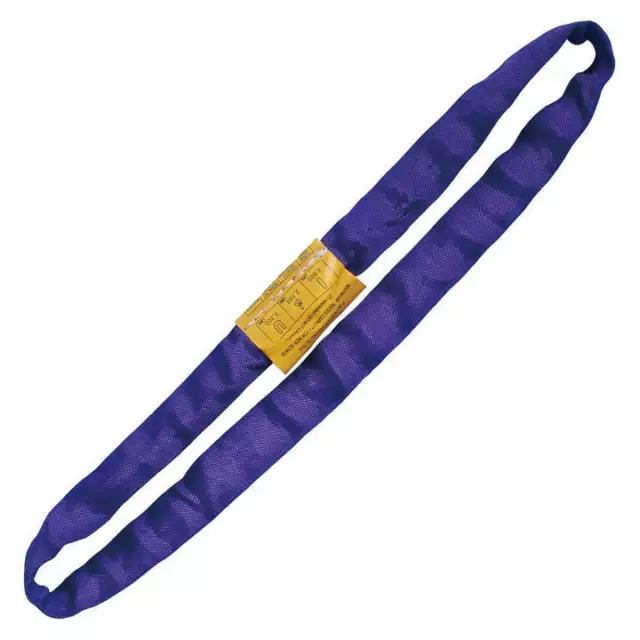 Endless Round Lifting Sling Heavy Duty Polyester Purple 10'