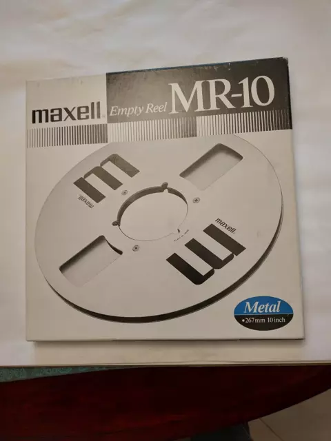 Maxell Empty Reel MR-10 Sound Recording Tape Metal 267MM 10Inch