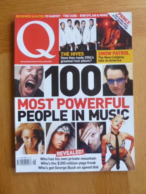 Q Magazine Aug 2004 Snow Patrol, The Hives, Prince, Cullum, Madonna