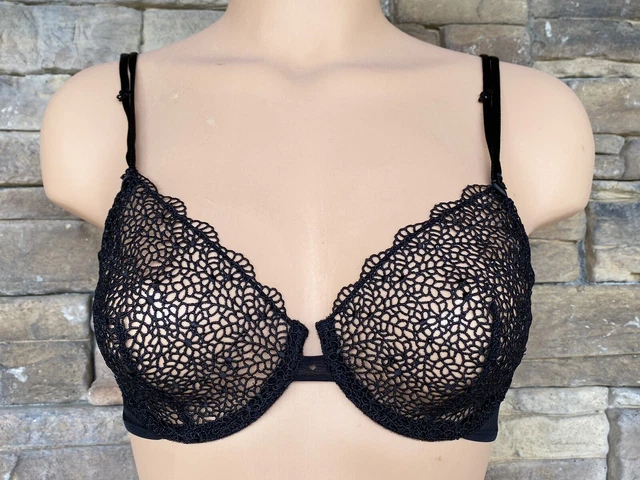 Soutien-gorge Push-up ANDRES SARDA FR90B – Noir, Raffinement Doré, Neuf Avec étiquettes