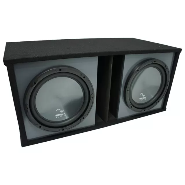 Universal Car Stereo Paintable Ported Dual 15" Harmony R154 Sub Box Enclosure