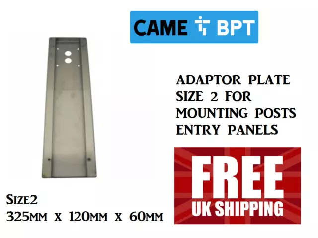 CAME BPT Adaptor Plate for Mounting Posts Entry Panel - Size 2