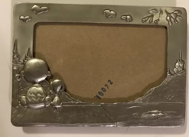 Charlie Brown Pewter Picture Frame 3 X 5.2 Inches