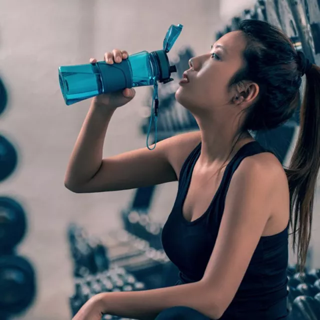 Botella Agua 350/500ml Coctelera Proteínas Taza Portátil Al Aire Libre Viajes