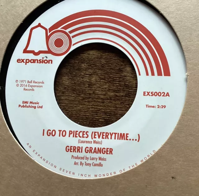 I GO TO PIECES - GERRI GRANGER Plus FREE Wigan Casino Patch