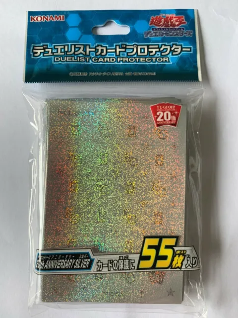 YuGiOh Konami 55 Pcs FACTORY SEALED 20th Anniversary KC Silver Sleeves Japanese