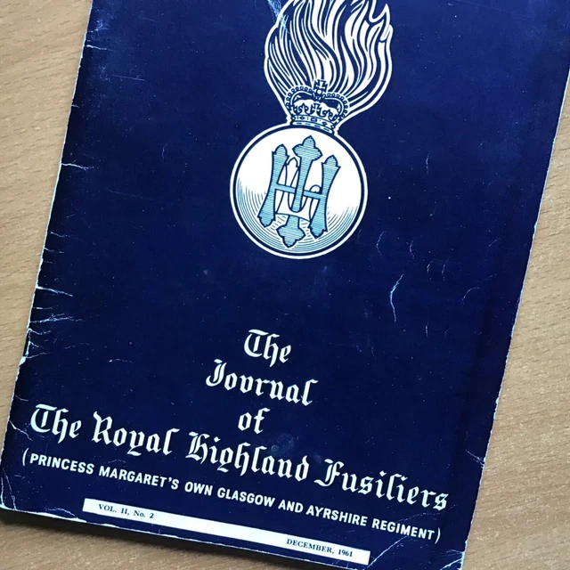 ORIGINAL BRITISH ARMY Rhf Regimental Journal Of Royal Highland ...