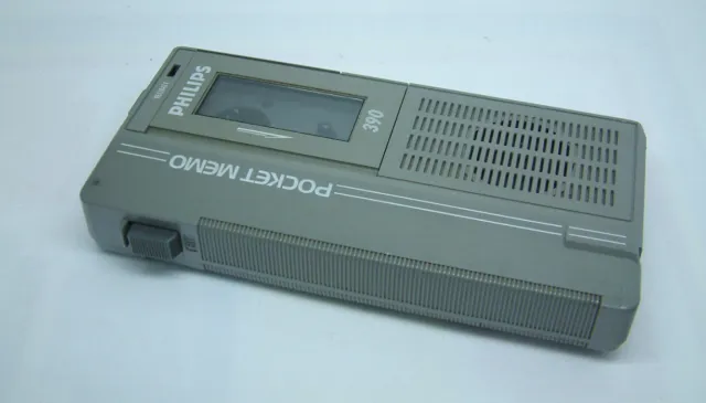 Philips 390 Retro Pocket Memo Mini Cassette Handheld Voice Recorder Dictaphone