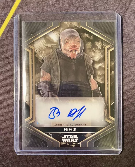 2023 Topps Star Wars Freck Obi-Wan Kenobi Freck Zach Braff Autograph Auto SP