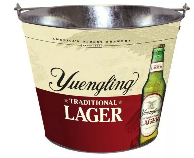 Yuengling Lager 5Qt Metal Beer Ice Bucket Cooler America Oldest Brewery New