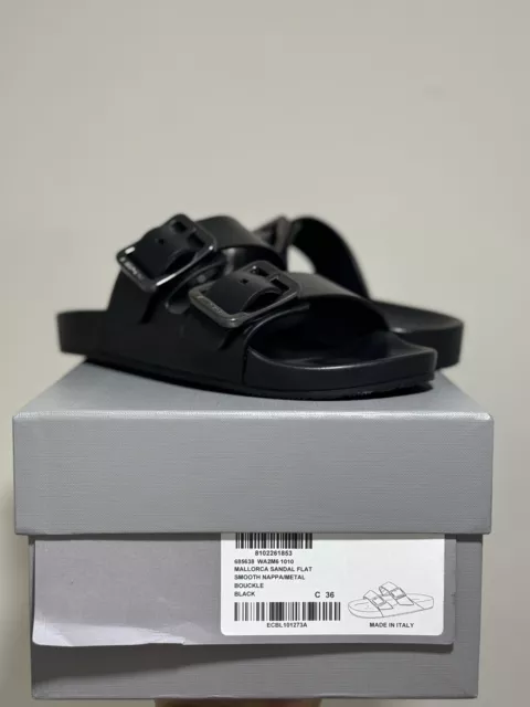 BALENCIAGA Mallorca Leather Sandals Size 36 3