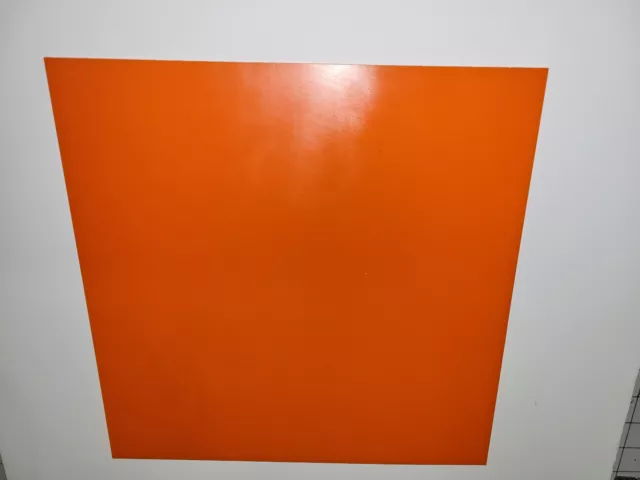 1/8" x 12" X 12"  URETHANE / POLYURETHANE 80 A ORANGE SHEET