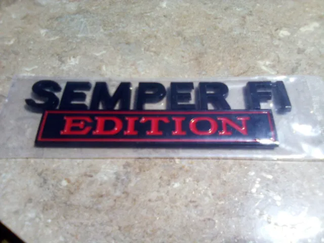 Semper FI EDITION old car HIGH QUALITY DECAL EMBLEM logo decal BADGE Fender rear