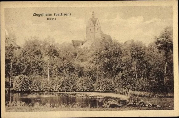 Ak Ziegelheim Nobitz Altenburger Land, Kirche - 4005775