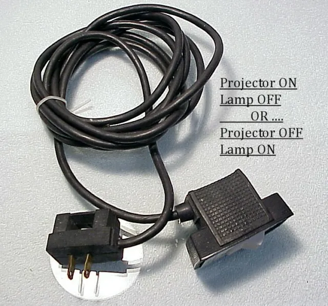 Cable de alimentación remoto genérico | enchufe de 2 clavijas | proyector encendido = apagado | 8' | $21 |