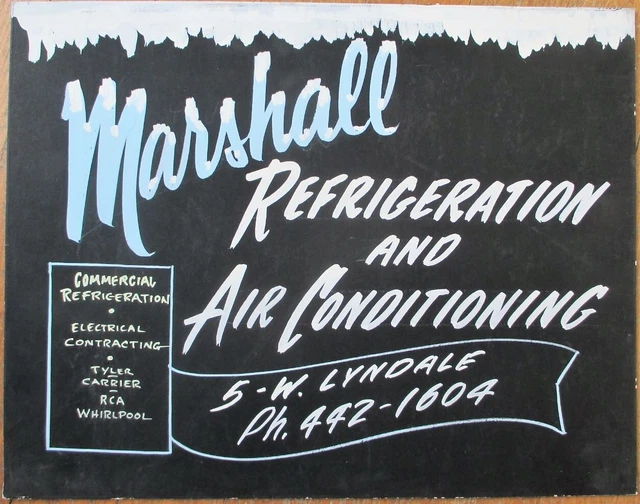 HELENA, MT 1930S HandPainted Advertising Sign, Refrigeration, Air