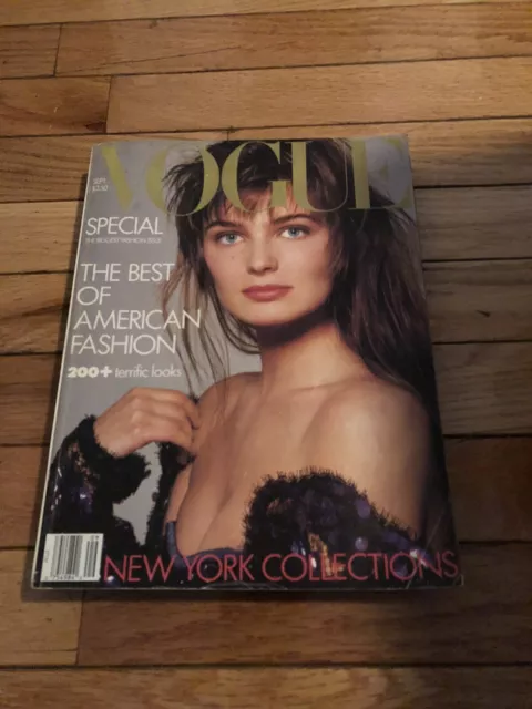 Vogue Magazine September 1986 Paulina Porizkova Cover