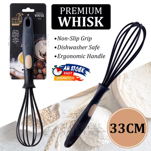 33cm Large Whisk Kitchen Utensils Egg Beater Gravy Baking Hand Wire Manual Mixer