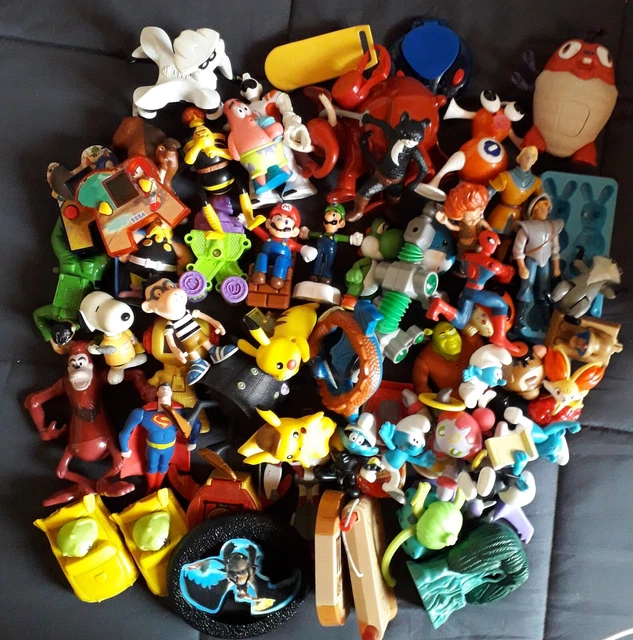 LOT DE 7 figurines McDonald's Mario Bros / Minion / Hello Kitty