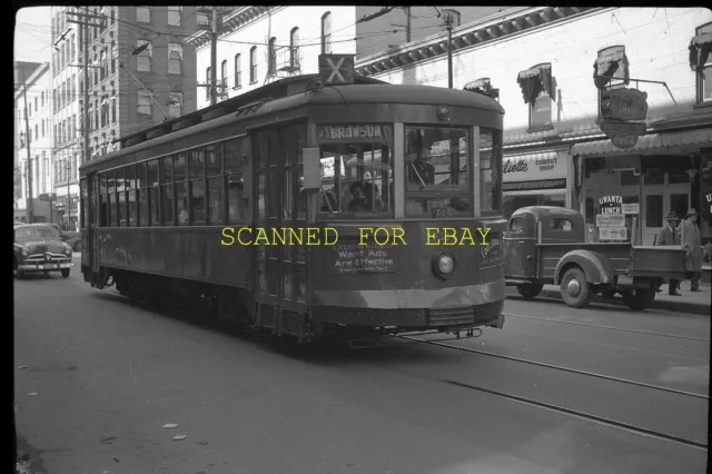 May 1950 Ottawa Canada Trolley #921 ORIGINAL PHOTO NEGATIVE