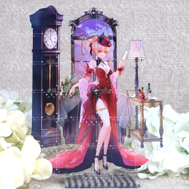 NEW Genshin Impact Cosplay Yoimiya Acrylic Stand Figure Badge Desktop Decoration