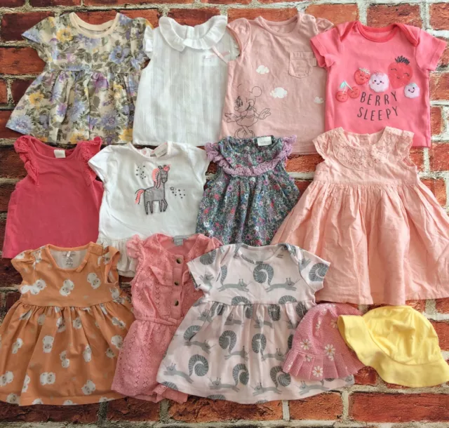 Baby Girls 3-6 Months Clothes Bundle Jumpsuit Playsuit Dress Tops Next TU George
