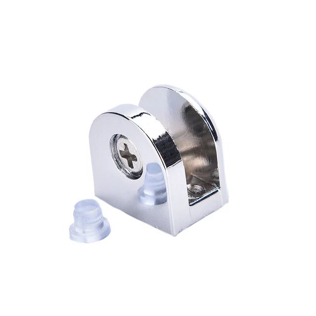 Clip supporto morsetto semicerchio in acciaio inox 5-8 mm per vetro Sh BF BII