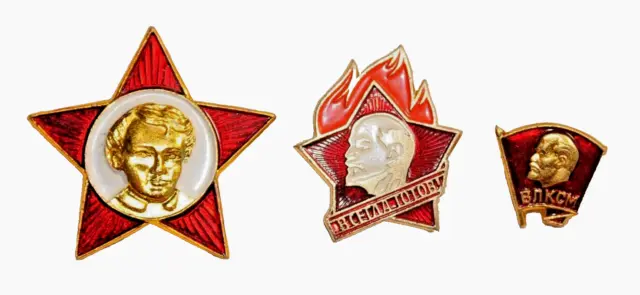 ✅ Russian Soviet Ussr Pin Award Kgb Kpss Vlksm Komsomol Badge Lenin Stalin Medal