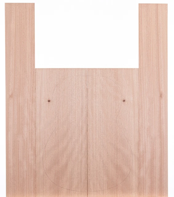 Tonewood Okoume madera acústica guitarra backs & laterales set 5241